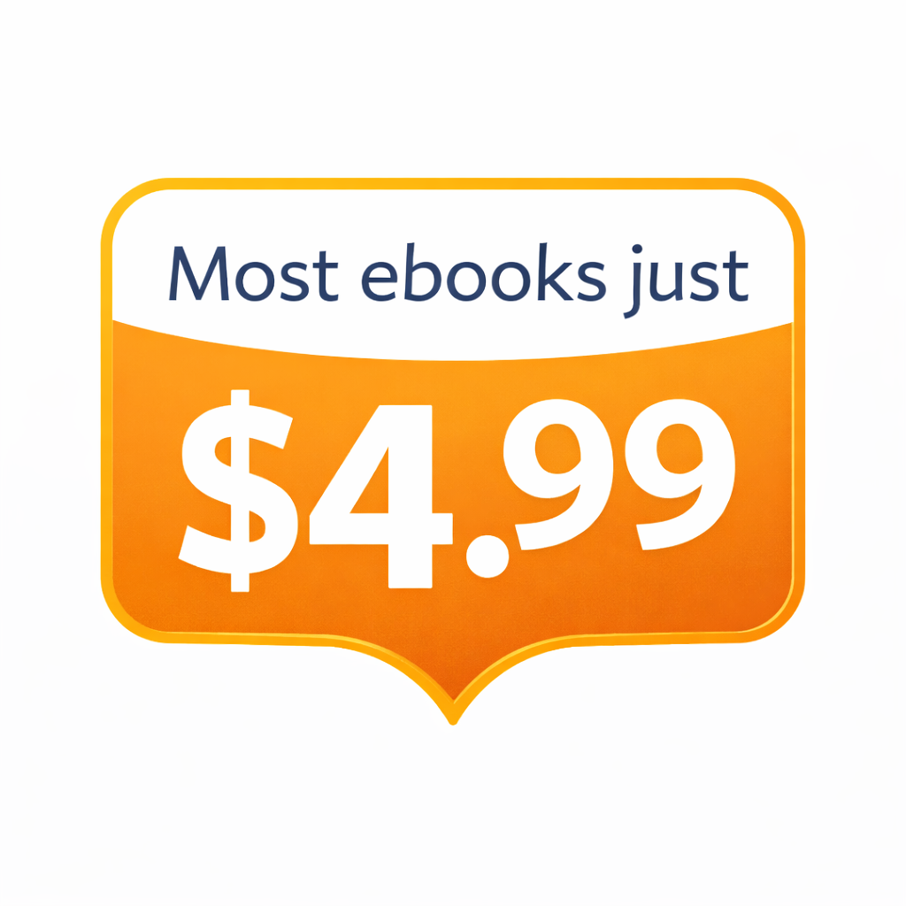 Most ebooks just $4.99